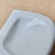 White wall-mounted soap dish in porcelain, 1950s.