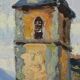 Oil on Canvas "The Bell Tower" – Late 19th Century