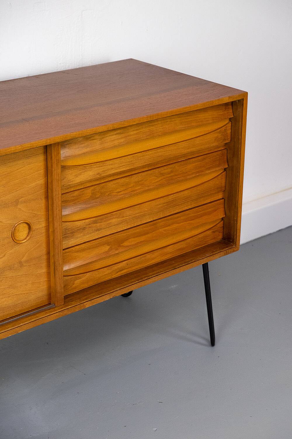 Large Vintage Walnut Sideboard by Franzmeyer, 1960s