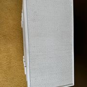 Commode en rotin blanc