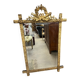 Louis XVI style pediment mirror in gilded wood – 19th century - H118c