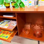 Cabinet du milieu du siècle, acajou