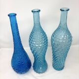 Ensemble de bouteilles bleues Empoli