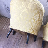 Yellow Napoleon Toad armchairs