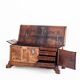 Catalan wedding chest from the 17th or early 18th century, in walnut. Restored.