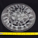Crystal plate Gui Lalique pattern
