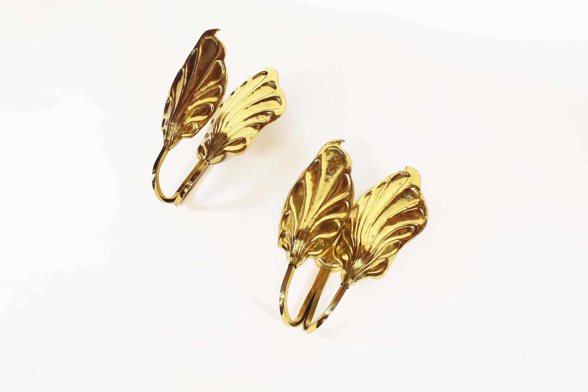 Pair of brass vintage ‘Bottega Gadda’ sconces by Carlo Giorgi