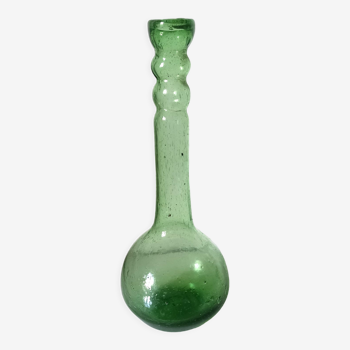Soliflore Murano in blown glass and green bubble