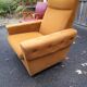 Pair of armchairs from the 70s in ochre velvet