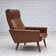 1970s, Danish highback armchair by Vejen Polstermøbelfabrik, original.