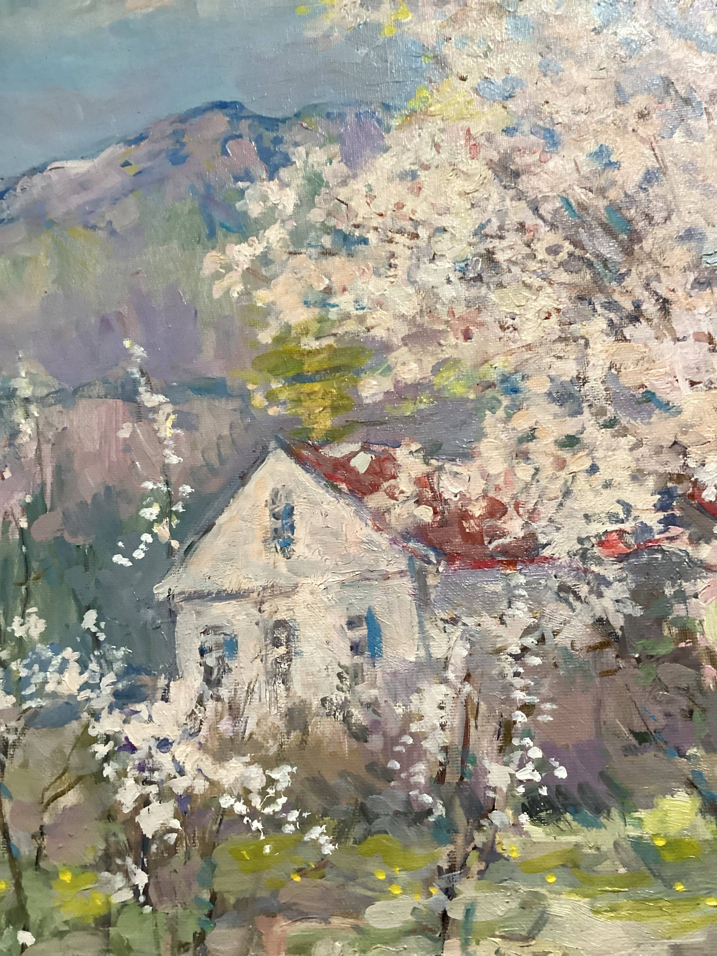 Oil painting on canvas Russian school dimensions: height -64cm - width -67