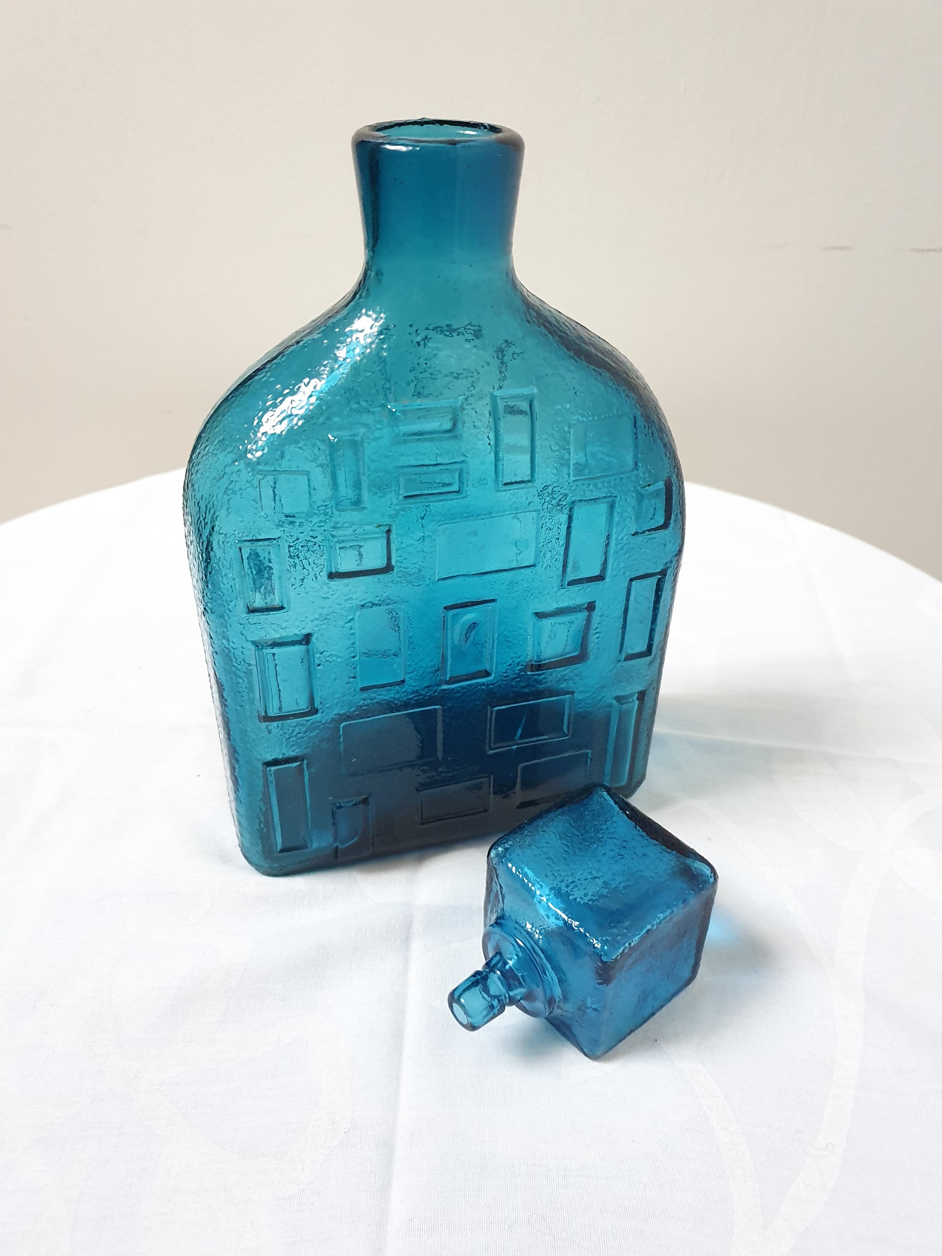 Decorative glass bottle