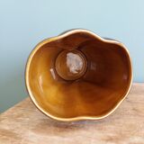 Sarreguemines Digoin flamed ceramic vase