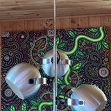 Chandelier, ceiling light from the 70s