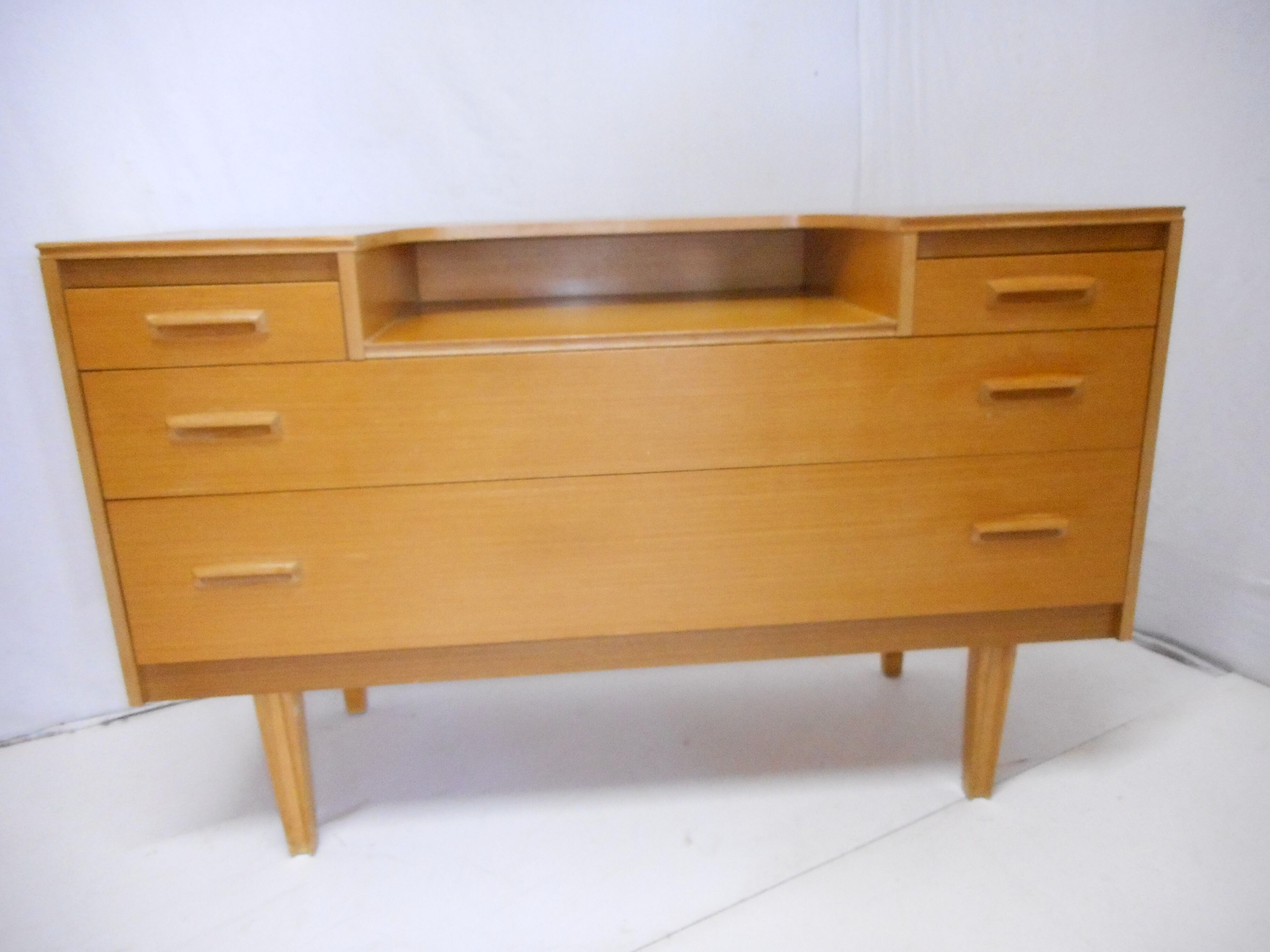 Blond oak dresser