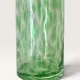Large contemporary cylindrical carafe in blown glass