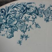 Standing dish 1900 Iron Earth service Anemone