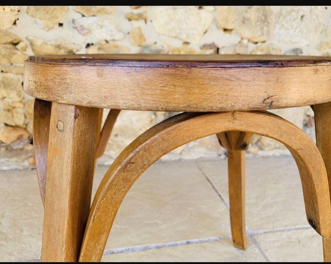 Pair of Vintage Baumann Stools, Model 92, Circa 50s/60s