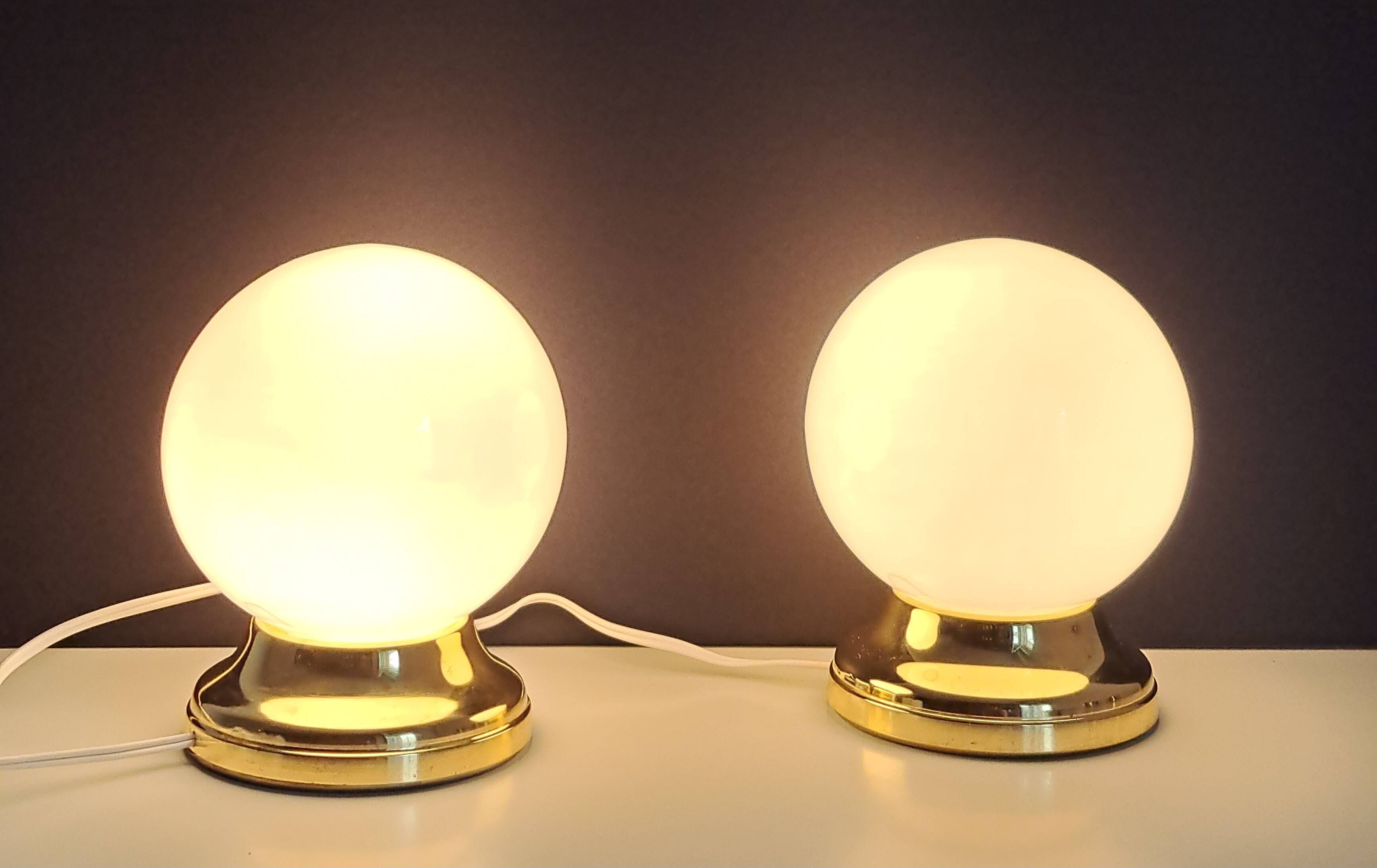 Pair of vintage bedside lamps