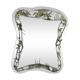 Vintage 50s metal patterned wall mirror
