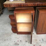 Pair of Art Deco bedside tables in Rio rosewood