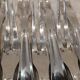 7 silver-plated metal snail forks by silversmith Alfenide, Paris pattern