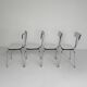 Ensemble de 4 chaises de salle à manger en Formica, années 1960