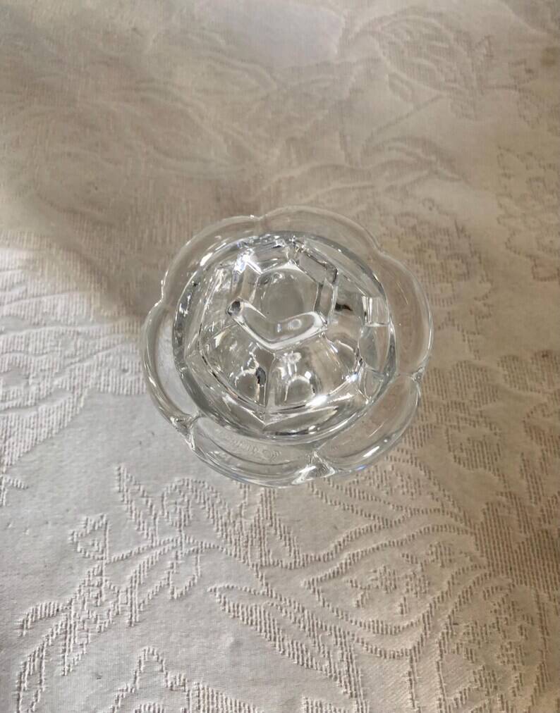 Vintage Baccarat Crystal Mustard/Jam/Honey Jar, Harcourt Missouri Model, Fr