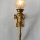 Torch wall lamp in gilded bronze Louis XVI Circa Napoleon III style.