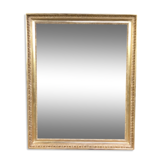 Miroir Empire à palmettes feuille d’or restauré