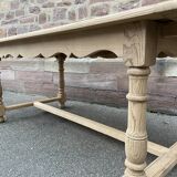 Farmhouse table natural raw oak 50s