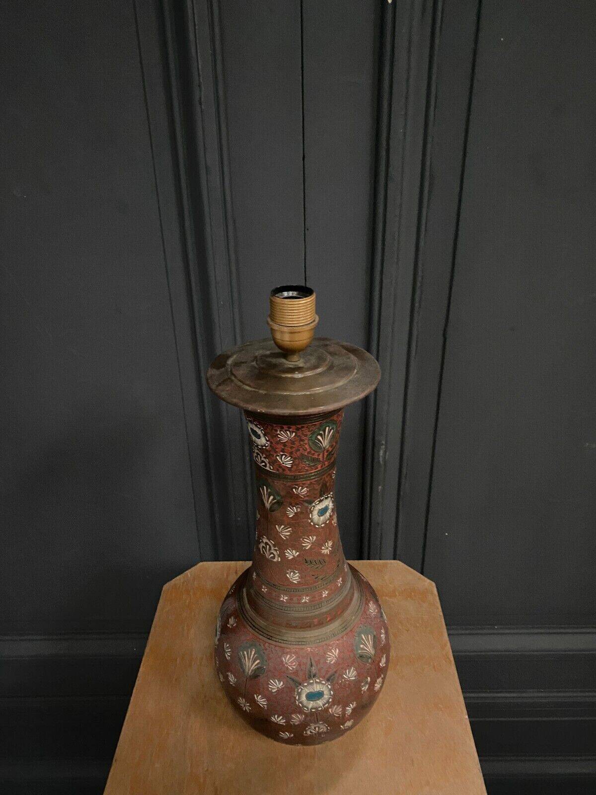 Cloisonne lamp in the Chinese or Indochina style mid-20th century