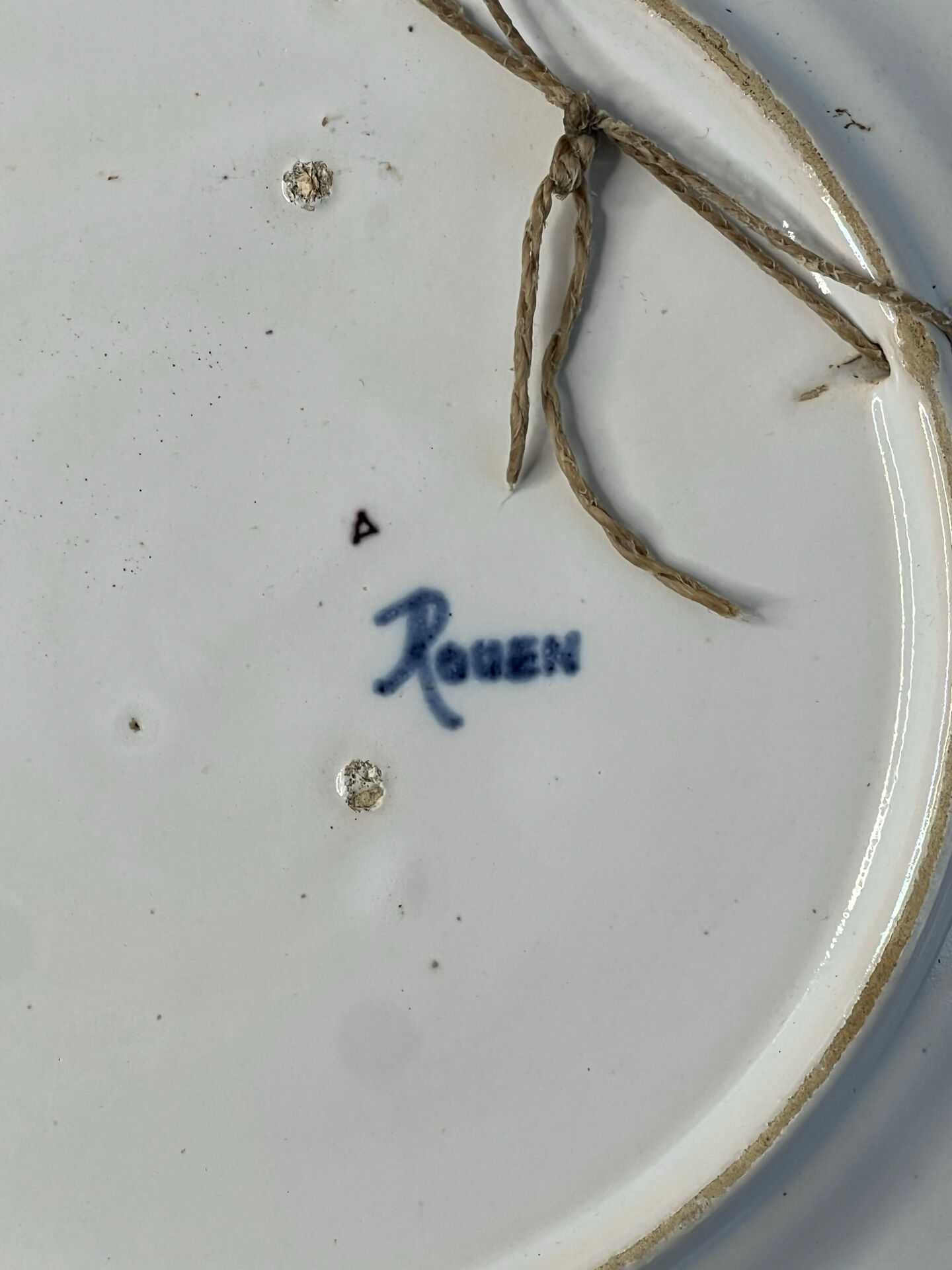 Ironstone plate Rouen 26cm