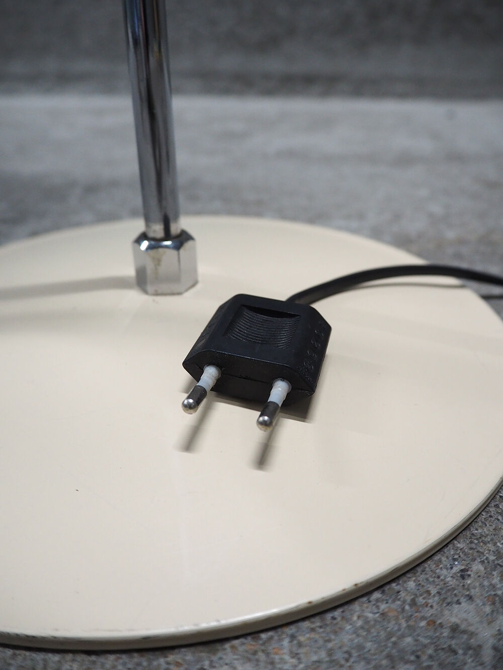 Metal two-spot floor lamp by Aluminor, 70s