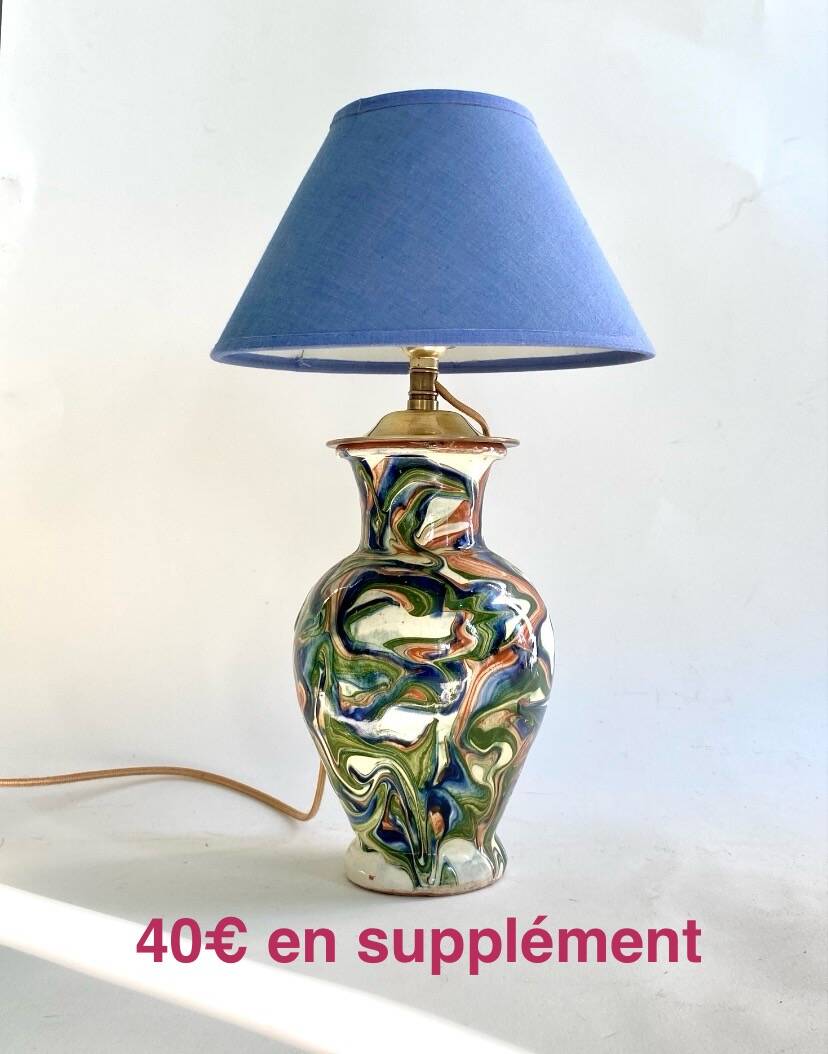 Mixed earth ceramic vase