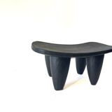 Senoufo M Black wooden stool Side table Bedside table - Côte d'Iv