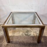 Chrome and brass coffee table, 1970