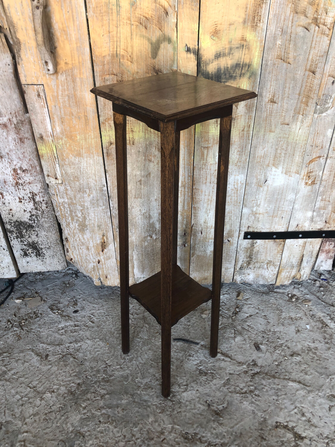 Sellette porte pot bois vintage