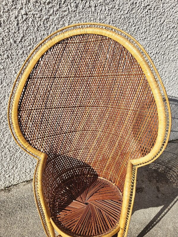 Fauteuil emmanuelle en rotin