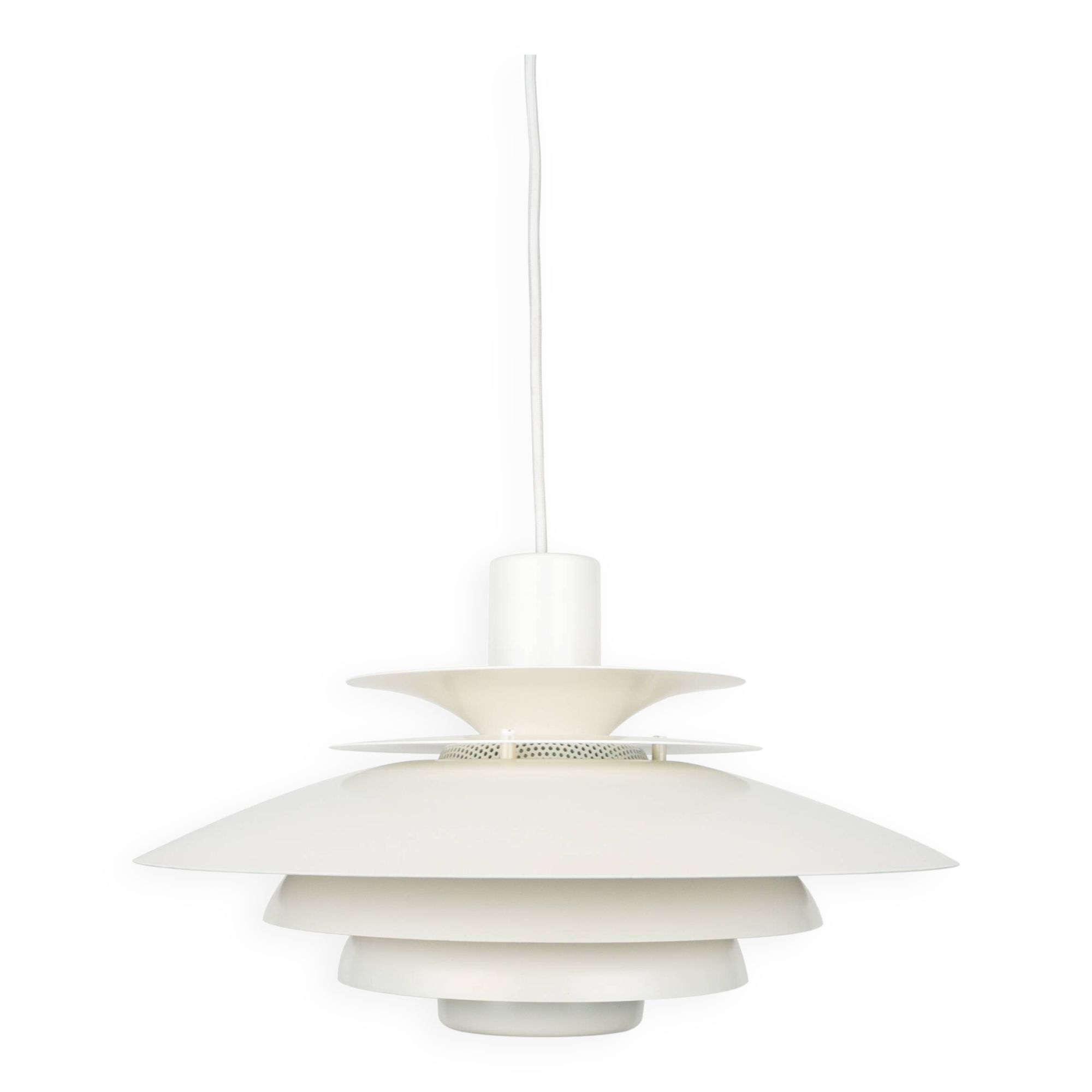 Danish vintage pendant lamp Verona by Kurt Wiborg, Jeka, 1980s