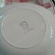 9 hollow plates with red checkers. Givors .vintage