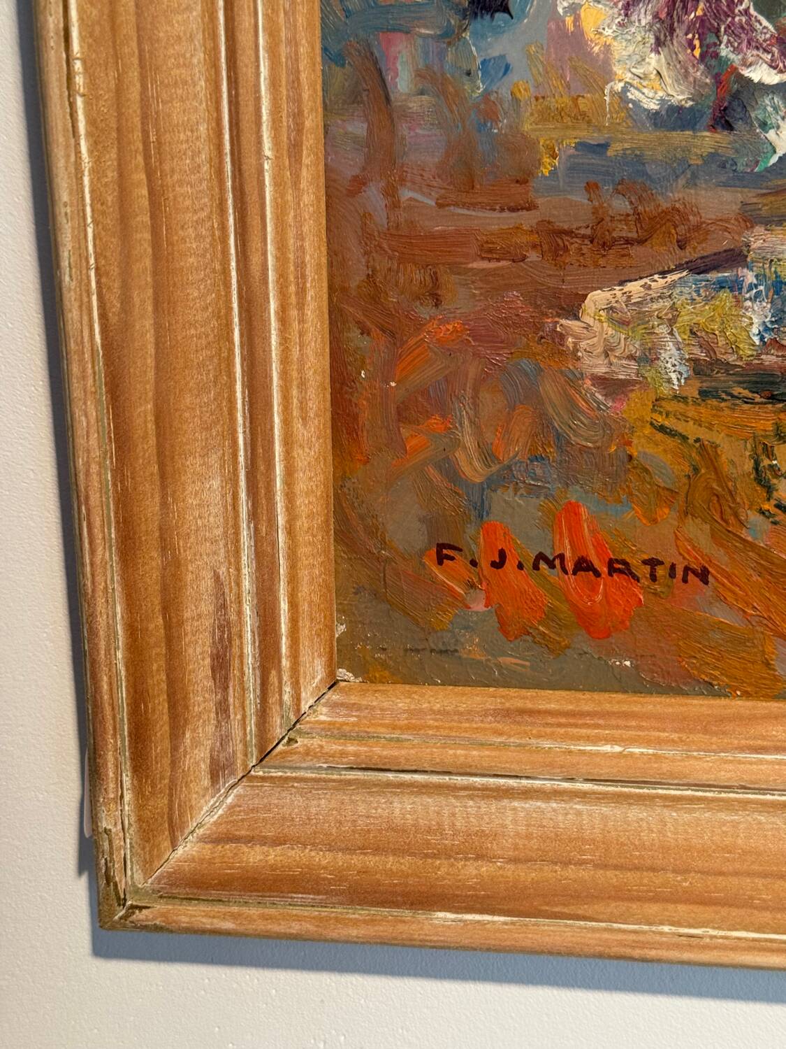 Still life with wild flowers, signed, early 20th century