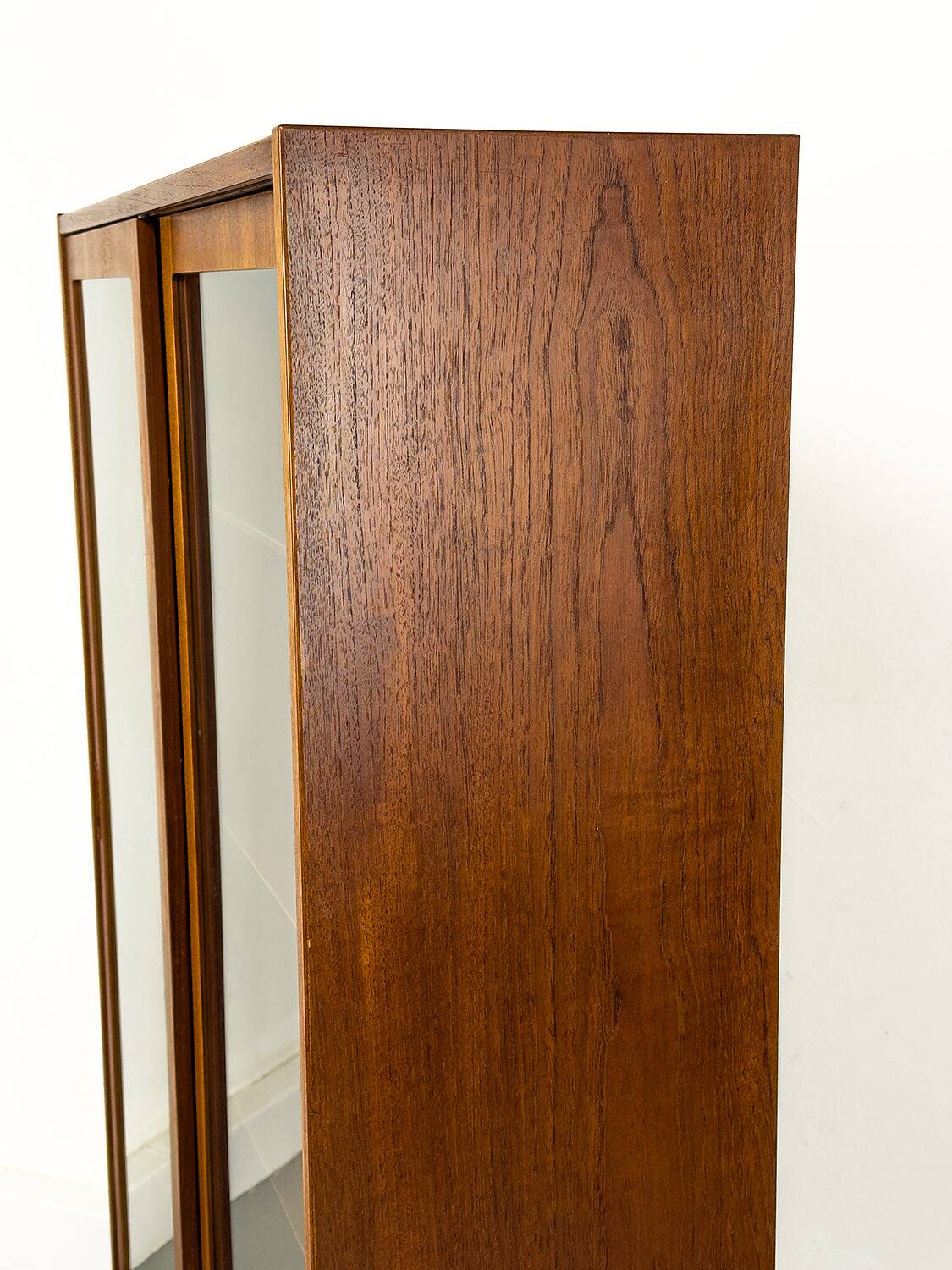 Danish Teak Cabinet with Glass Doors by Carlo Jensen for Hundevad & Co, 1960s