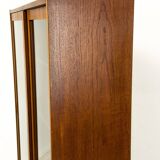 Danish Teak Cabinet with Glass Doors by Carlo Jensen for Hundevad & Co, 1960s