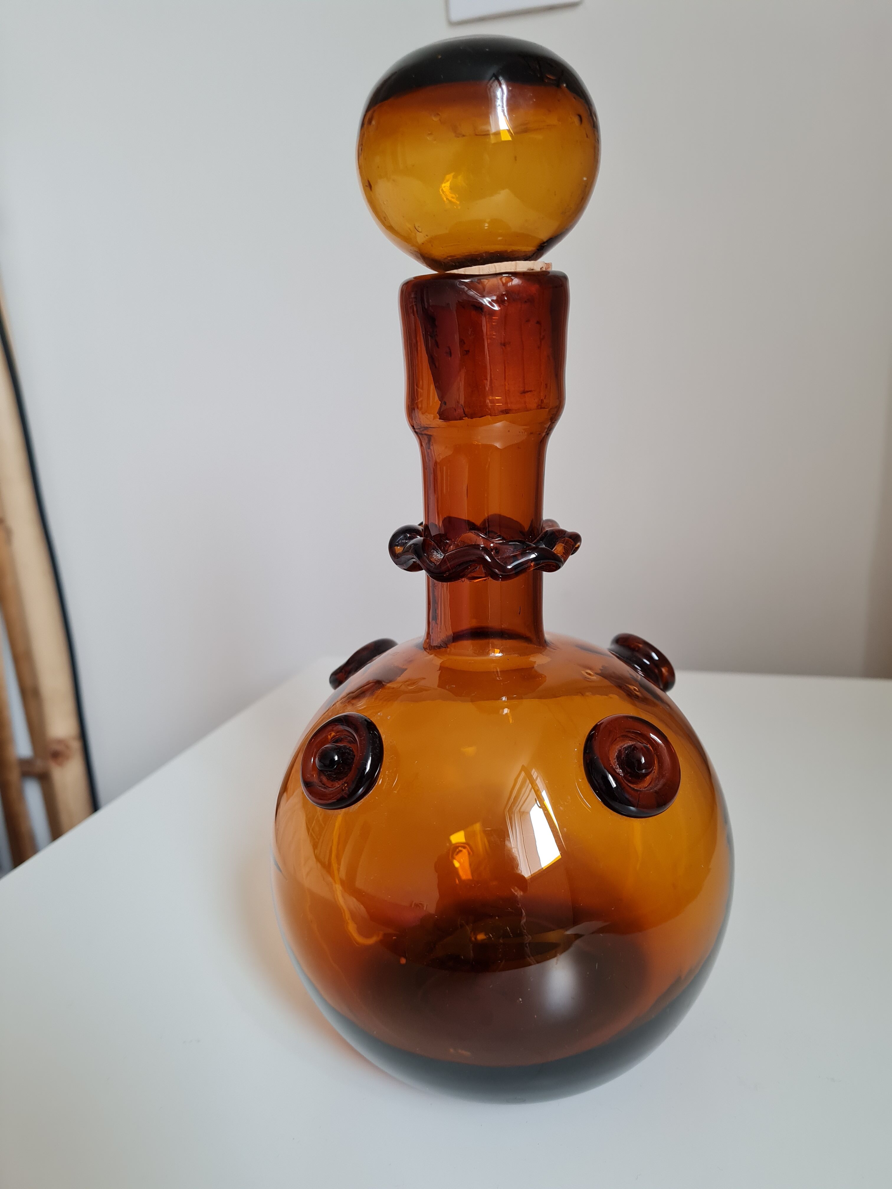 Blown glass decanter