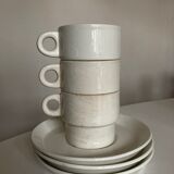 Set 3 cups Creations Prisunic design 1970 Faience de Gien