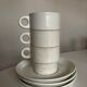Set 3 tasses Créations Prisunic design 1970 Faience de Gien
