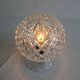 Vintage Czech Cut Crystal Table Lamp