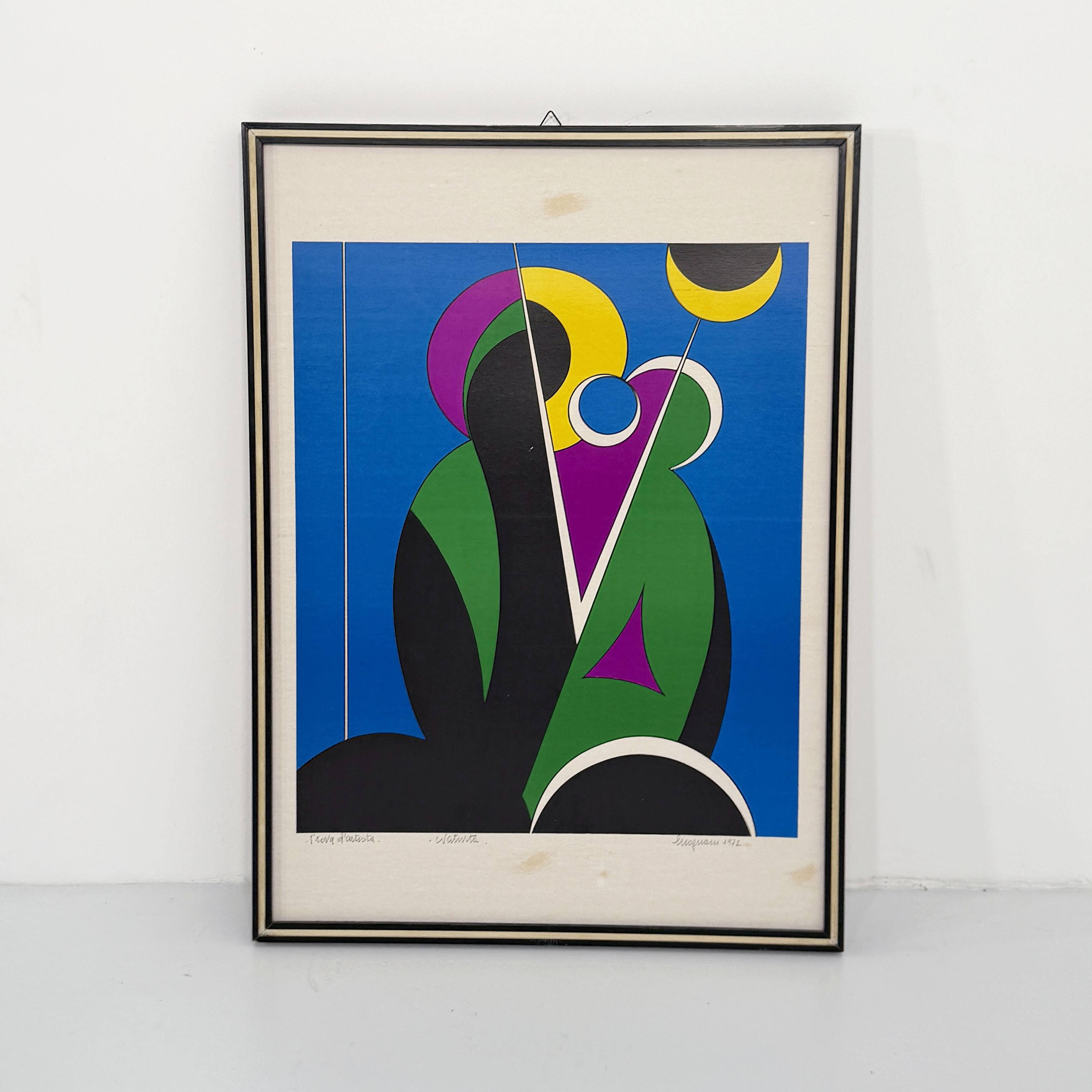 Lithograph “Natività” by Corrado Cicognani, 1970