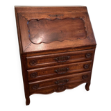 Solid oak sloping secretary